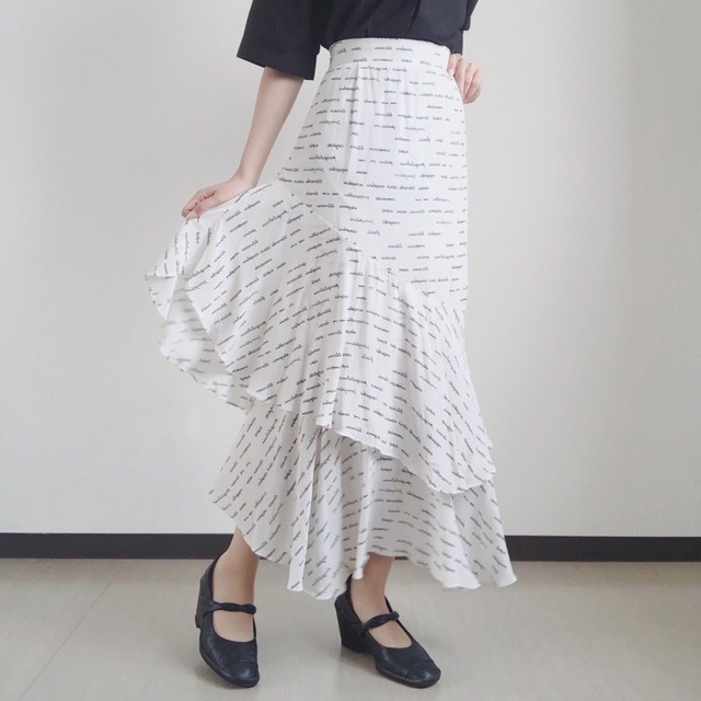 mermaid skirt white