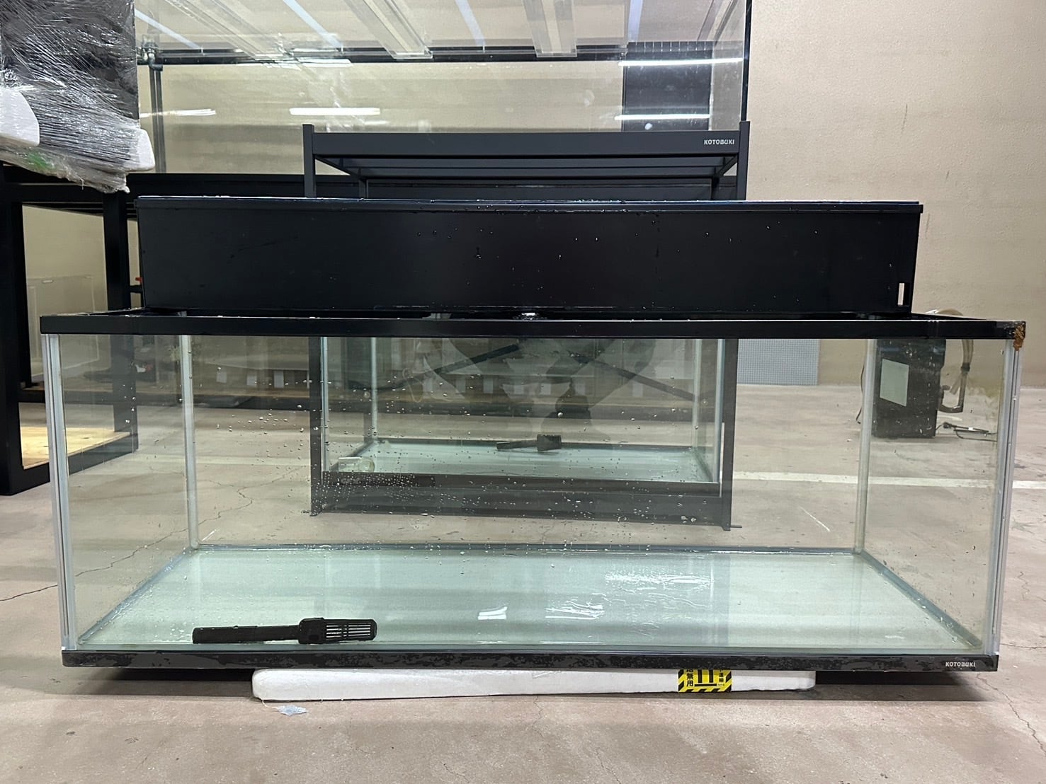 大型ガラス水槽 1200×450×550 1200×450×450ガラス水槽セット