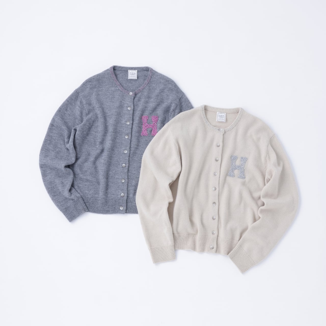 le ciel de HARRISS H刺しゅうカーディガン
