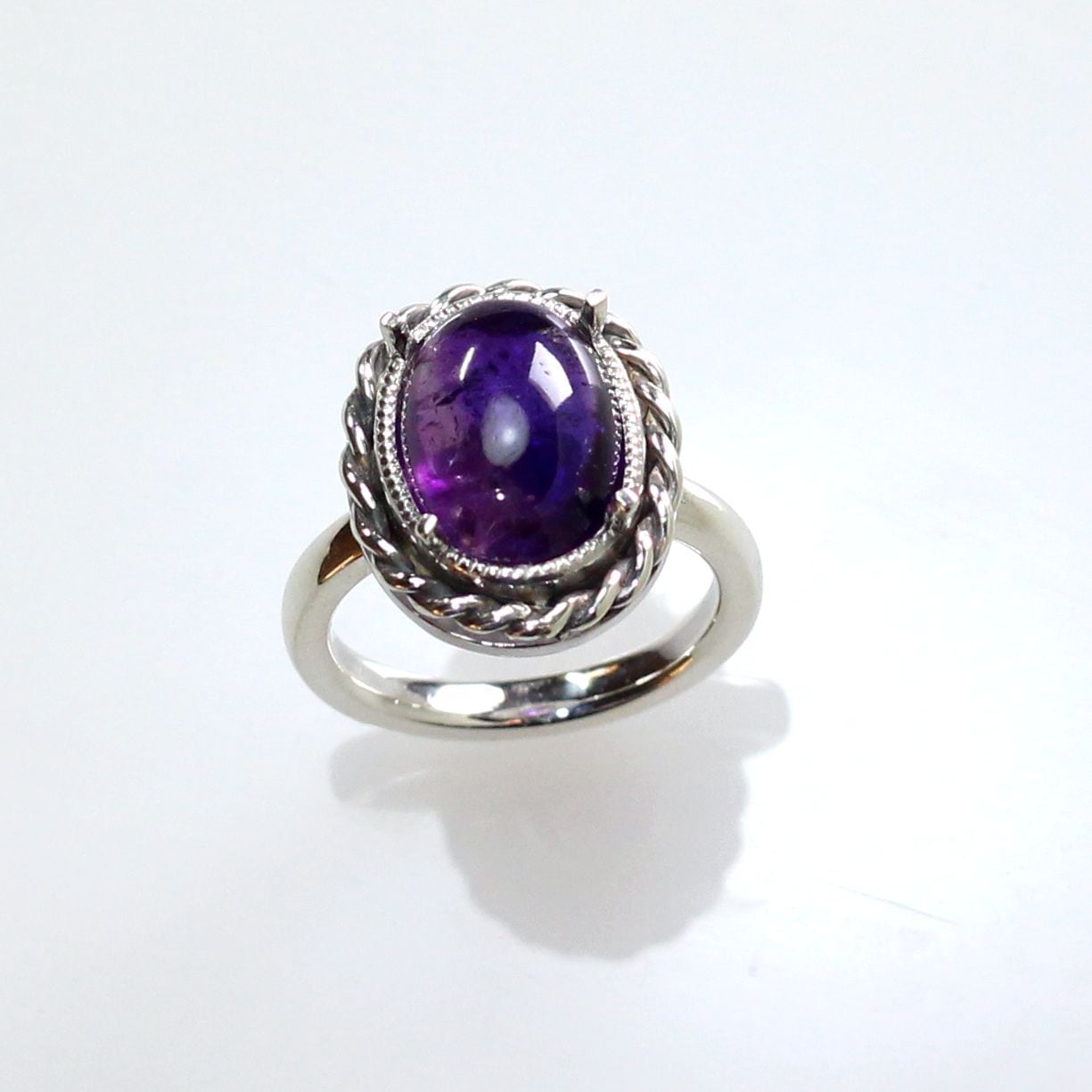 Sv925 アメシストリング 4.36ct