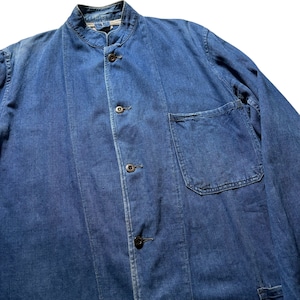 vintage 1940’s FABRAM indigo cotton fireman jacket