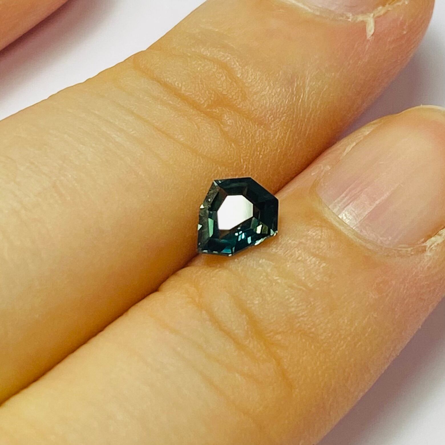 騎士様非加熱ティールブルーサファイア