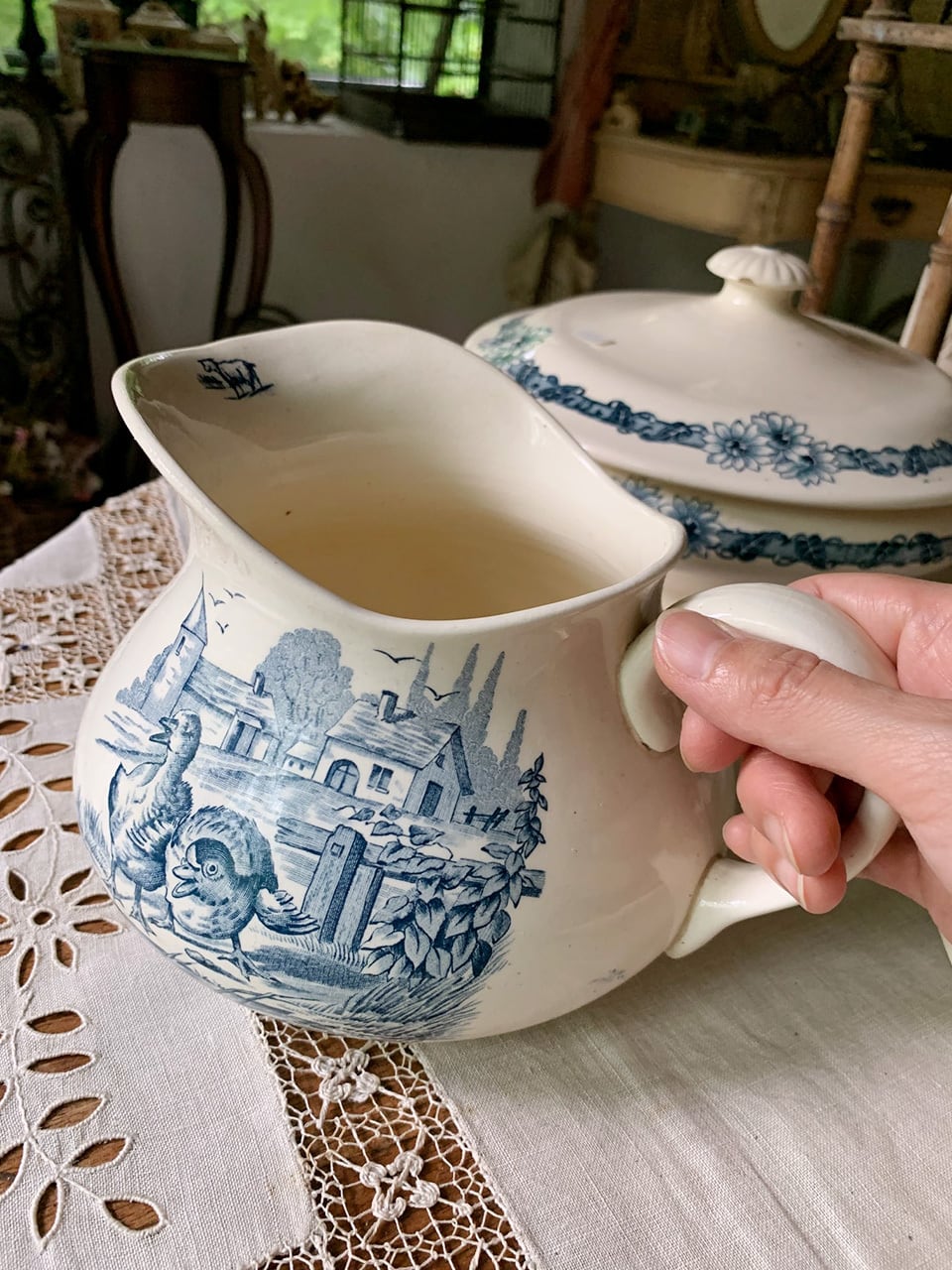 陶器 ピッチャー ジャグ 水差し カンパーニュ | Brocante de La