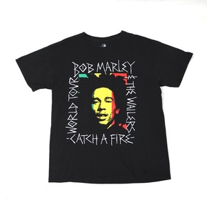 BOB MARY print T-shirt black ZION /L