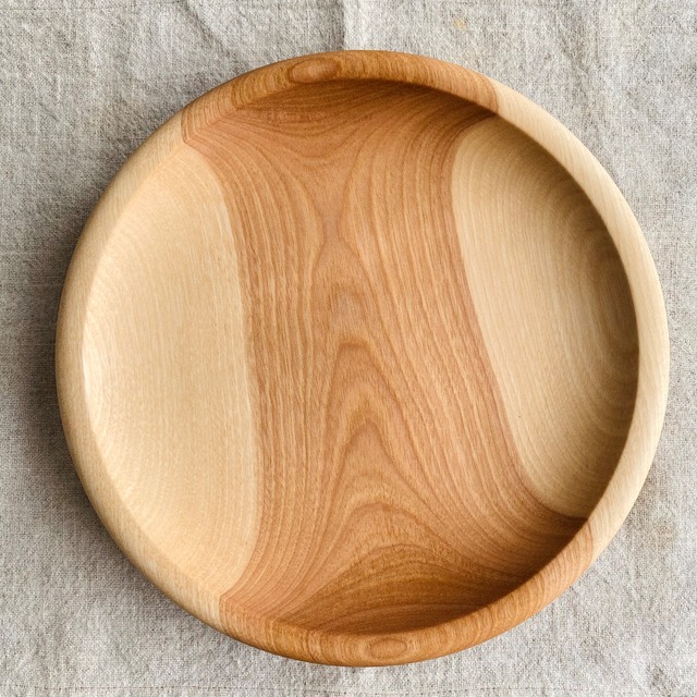 オケクラフト パン皿24㎝ カバの木 ①【OK101】