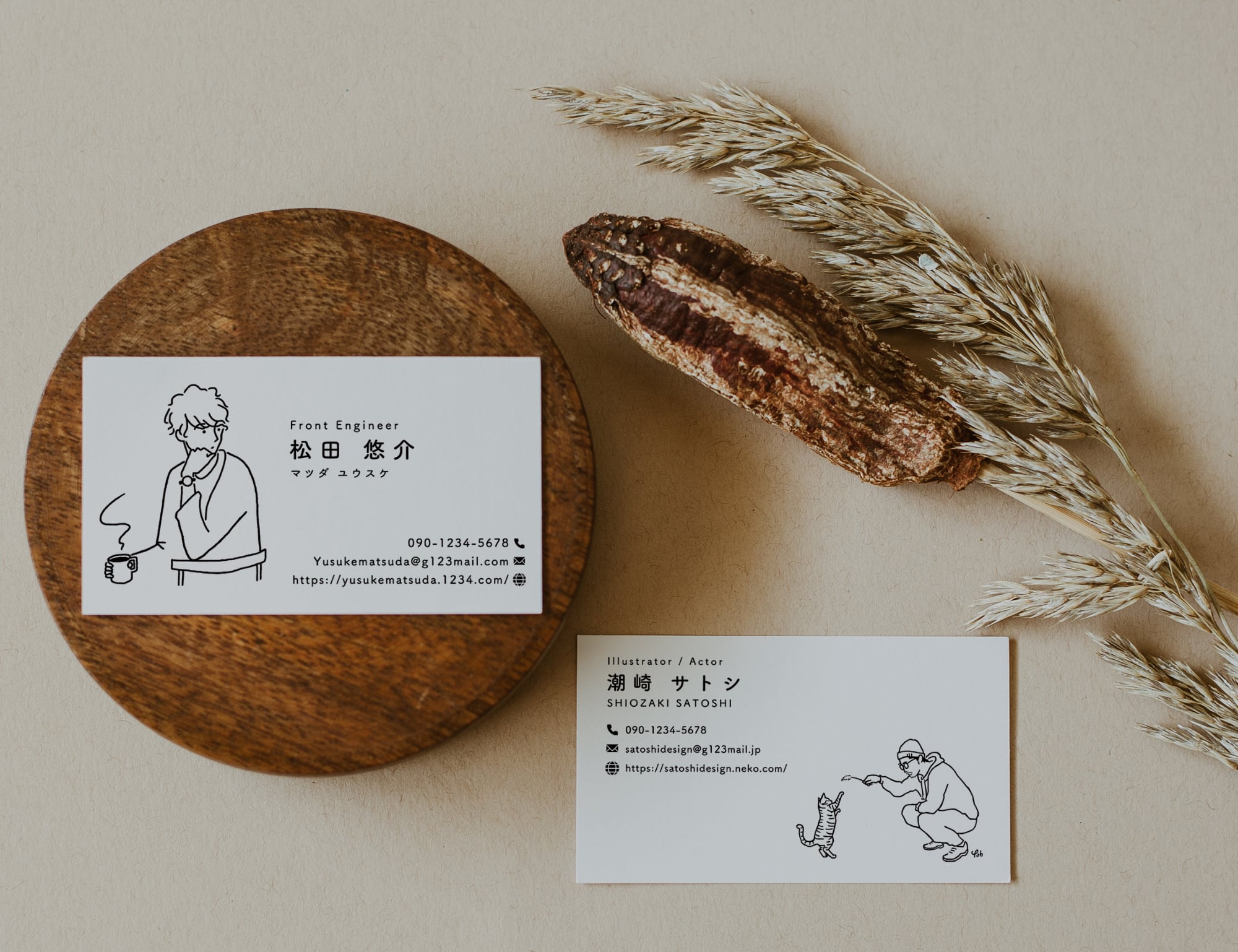 Yoh】似顔絵 名刺 | DIY store PBW Yoh】似顔絵 名刺 | DIY store PBW
