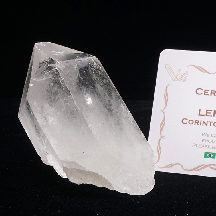 レムリアンシード 水晶 原石 ブラジル ミナスジェライス州 コリント産 証明書付属 一点物 271-721