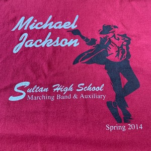 【PORT&COMPANY】 マイケルジャクソン Tシャツ カレッジ アメリカ古着 mj MichaelJackson