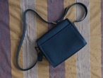 AMERICA 1990’s OLD COACH “NAVY Leather” shoulder bag