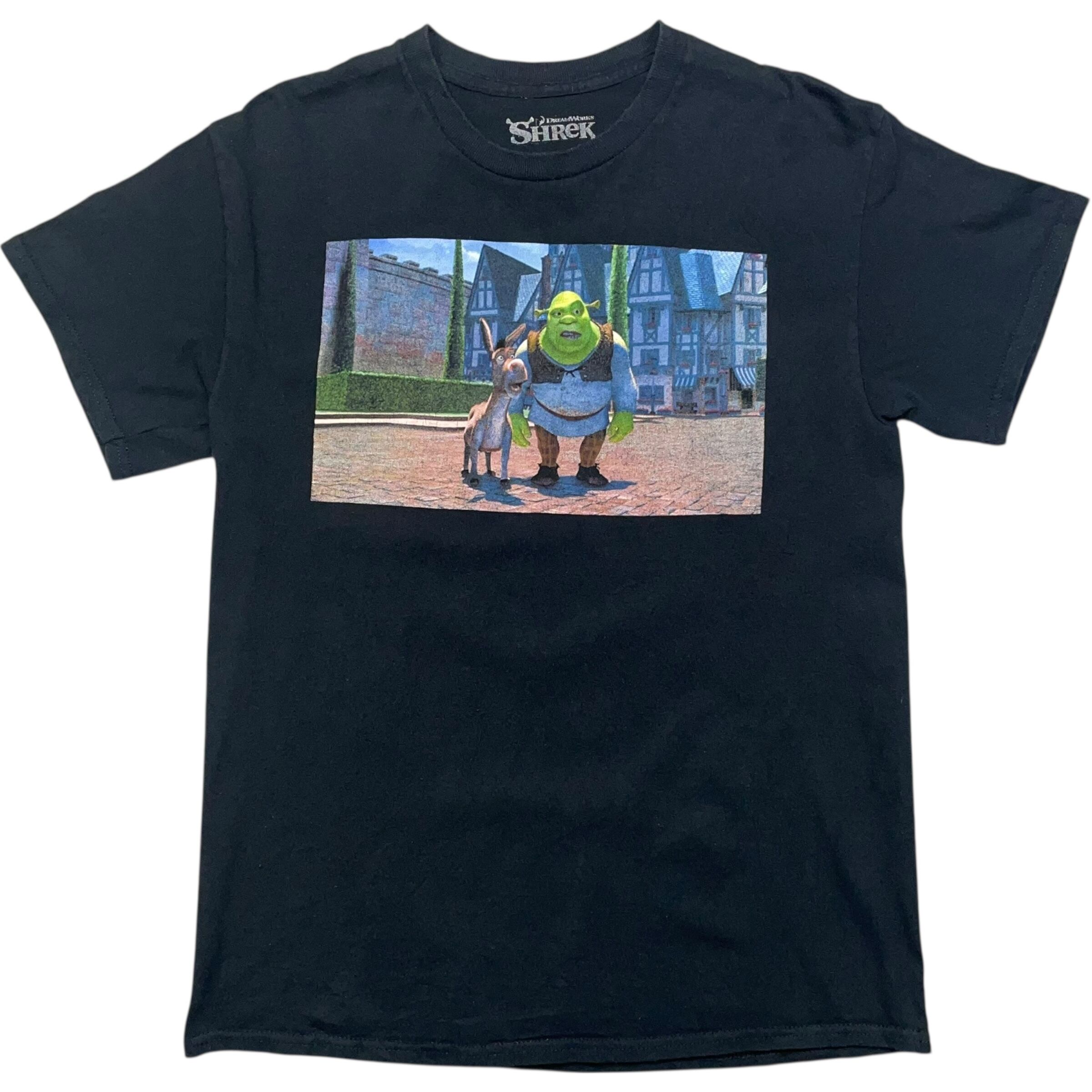 《M》 SHReK シュレック ムービーTシャツ プリント ブラック no.7429