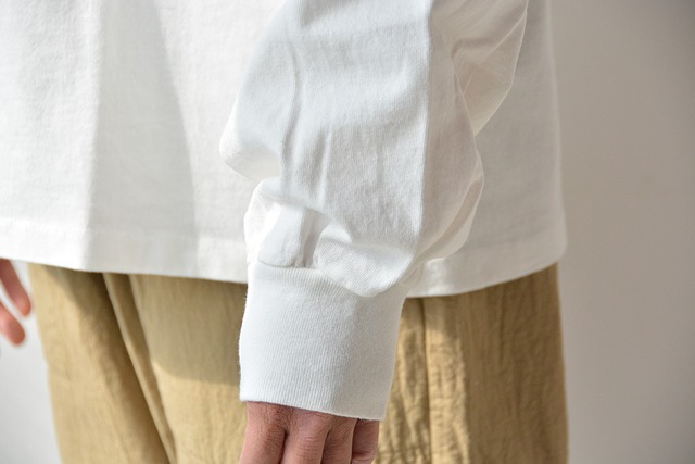 ルヴァンスフル LE VENT SOUFFL 14/-USコットン製品染めリラックス袖リブＴ(21S-C111)全5色