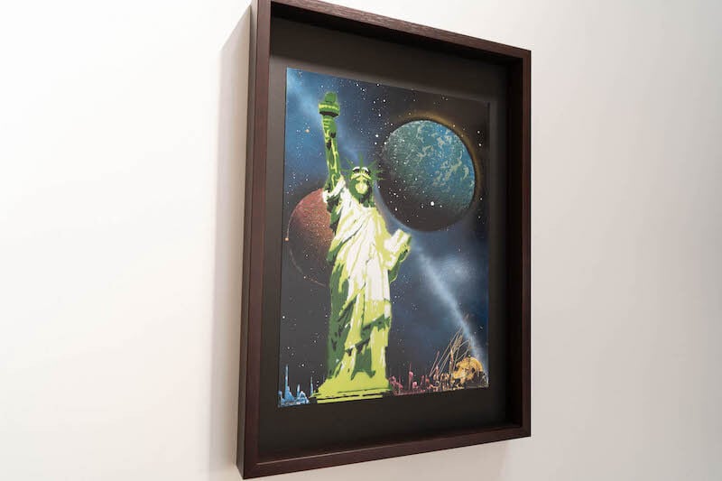 The Statue of Liberty / 宇宙、自由の女神をテーマにしたスプレー