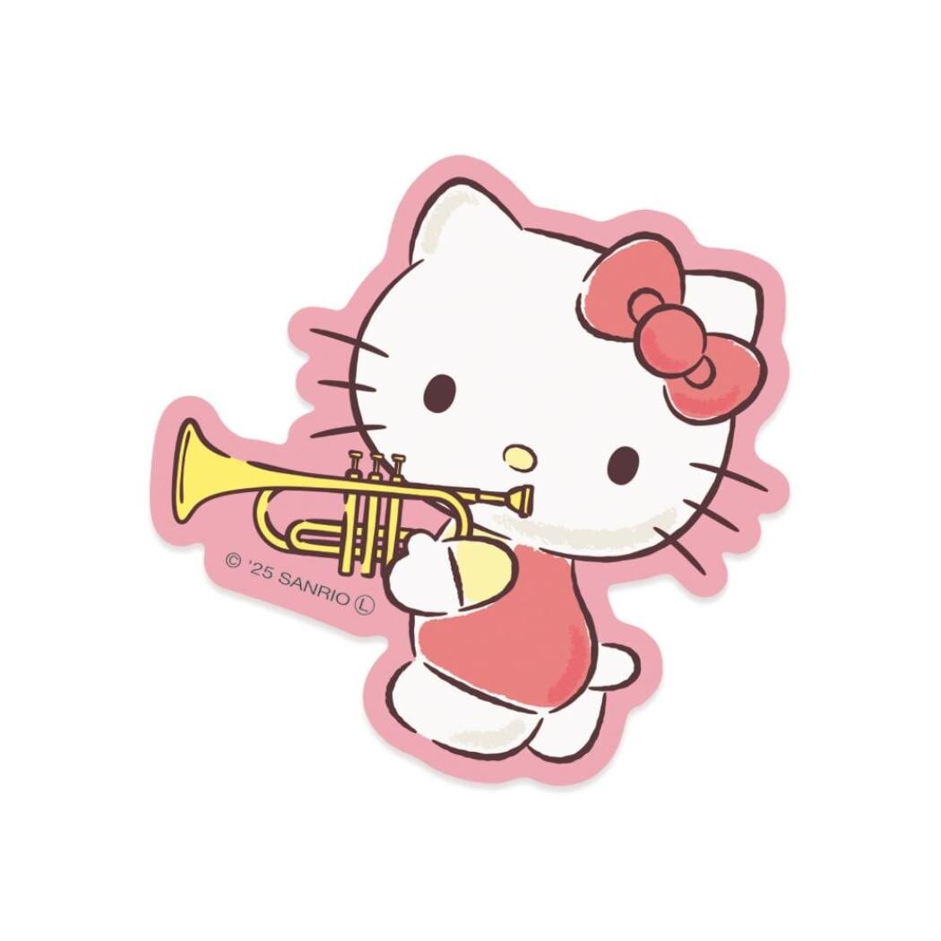 サンリオ 部活シリーズ ハローキティ・吹奏楽部 ステッカー CA