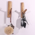 【木製 インテリア フックハンガー】3個セット 無垢材 コートフック フック 北欧テイスト レトロ 木の枝 装飾 ドリル不要 粘着フック ナチュラル おしゃれ カフェ 玄関 寝室 リビング ミニマリスト