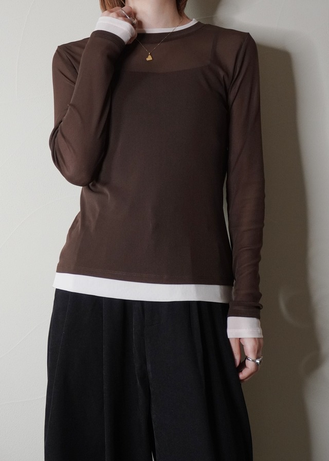 全色再入荷！レイヤード　シアープルオーバー