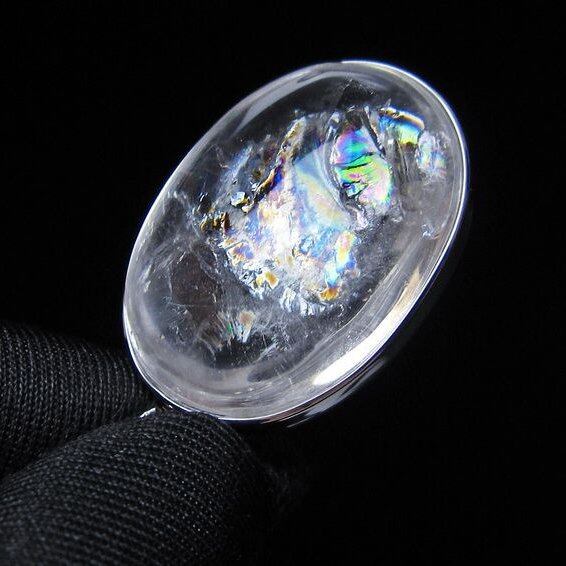 アイリスクォーツ 水晶 ペンダント 虹入り メール便可 一点物 112-14141