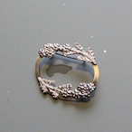 moon space ピューター真鍮ブローチ 90