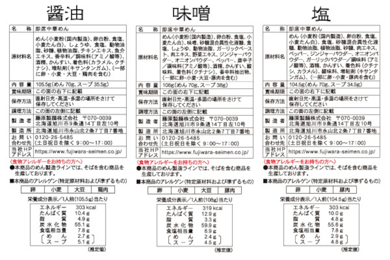 北海道三大産地ラーメンセット 8食【税込・送料込】・画像3