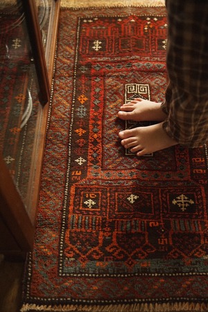 676-Vintage Baluch rug