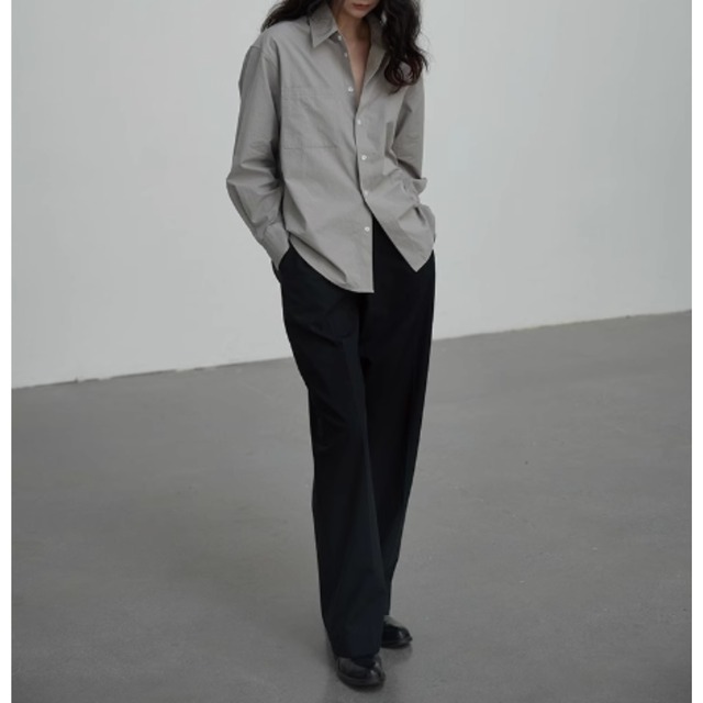 【カジュアルルーズワークシャツ】P00155