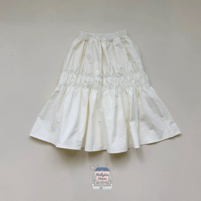 【取寄】mollybin｜tiered skirt｜ティアードスカート｜XS-JS｜kids&jr｜26 autumn