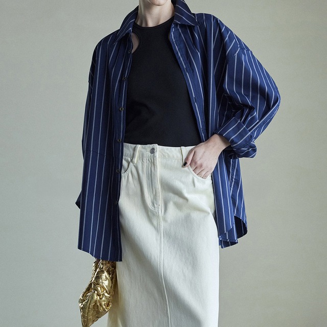 Structure wide shirt A00152