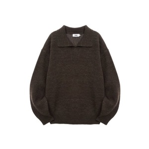 [MMGL] Oversized Collar Sweater (ASH BROWN) 正規品 韓国ブランド 韓国通販 韓国代行 韓国ファッション トップス