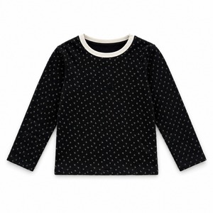 【80-120】秋クルーネック長袖Tシャツ キッズ 男女兼用