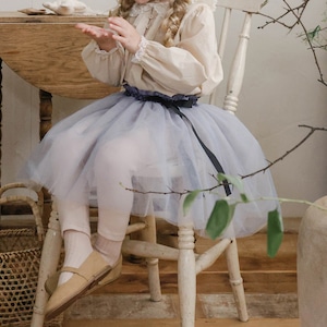 「予約販売」秋ロングリボンチュールスカートパンツ