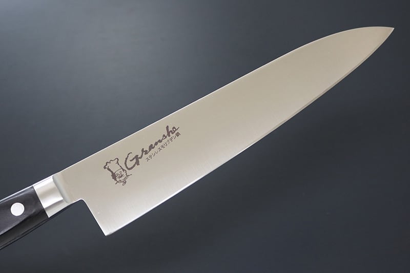 KC-723 グランシェ / Granshe モリブデン鋼 口金付黒合板柄 牛刀 240mm