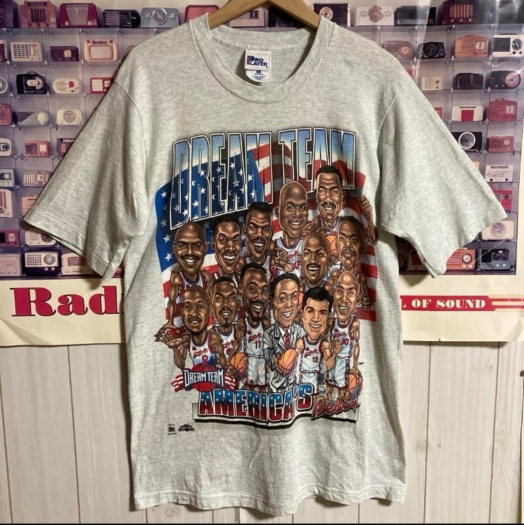 90s USA PRO PLAYER NBA Dream Team USAドリームチームカリカチュア
