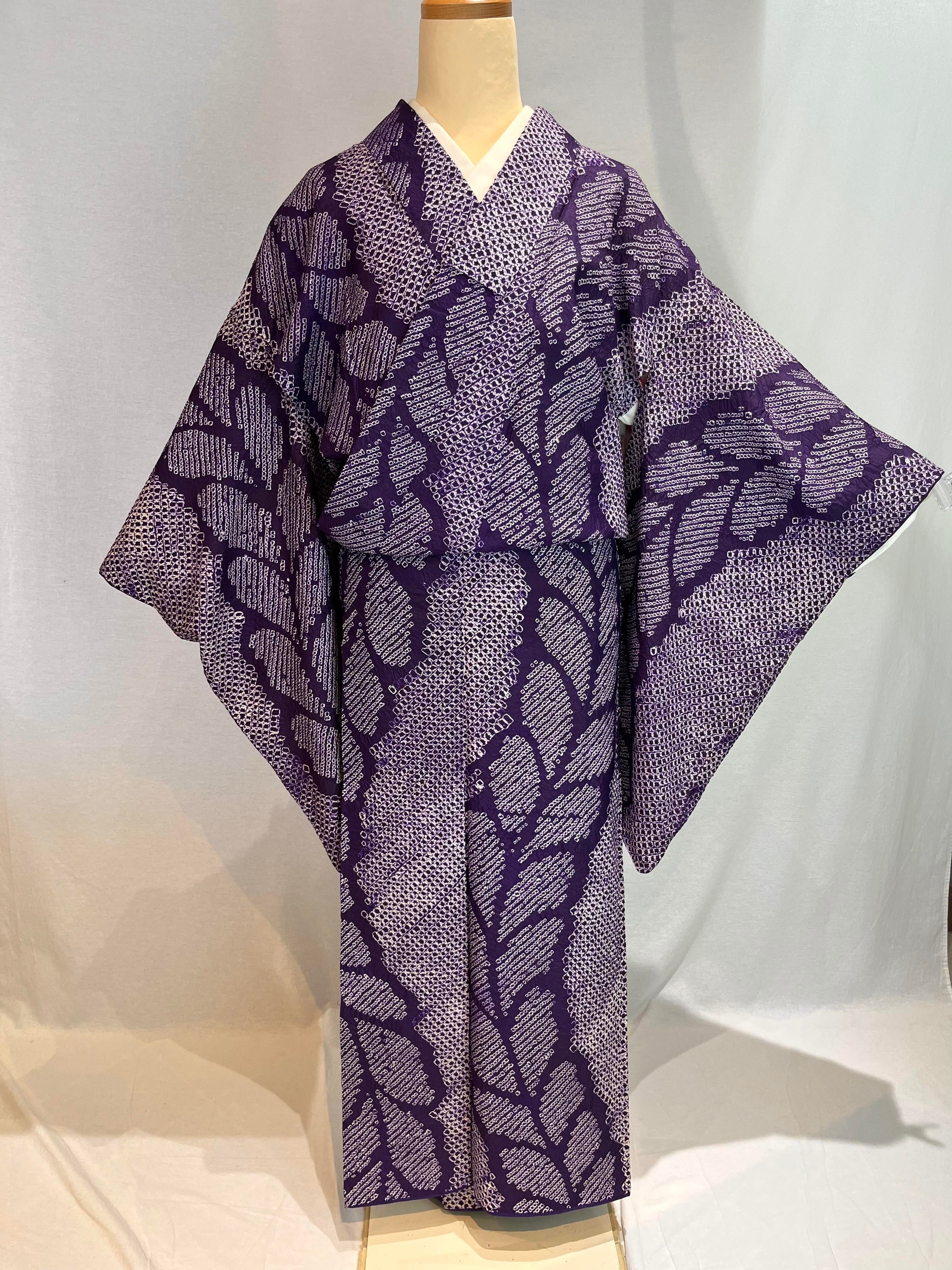 2152 アンティーク 総絞り 小紋 Komon Kimono | リサイクル着物