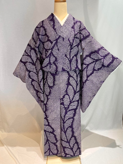 2152 アンティーク 総絞り 小紋 Komon Kimono