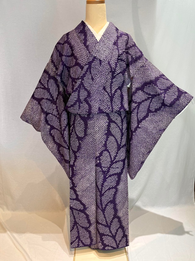 2152 アンティーク 総絞り 小紋 Komon Kimono