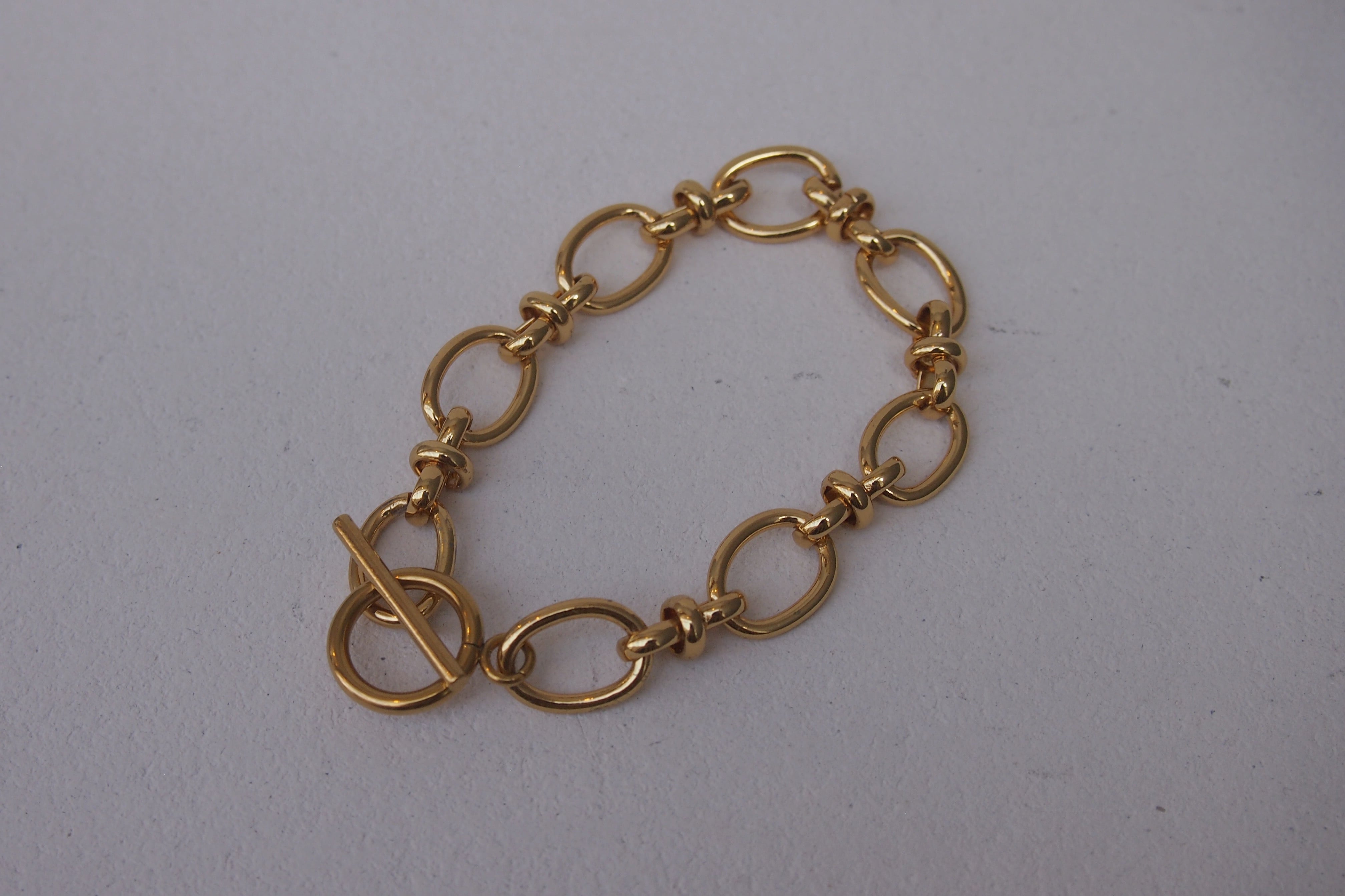 <STAINLESS>LINK Ⅲ GOLD BRACELET