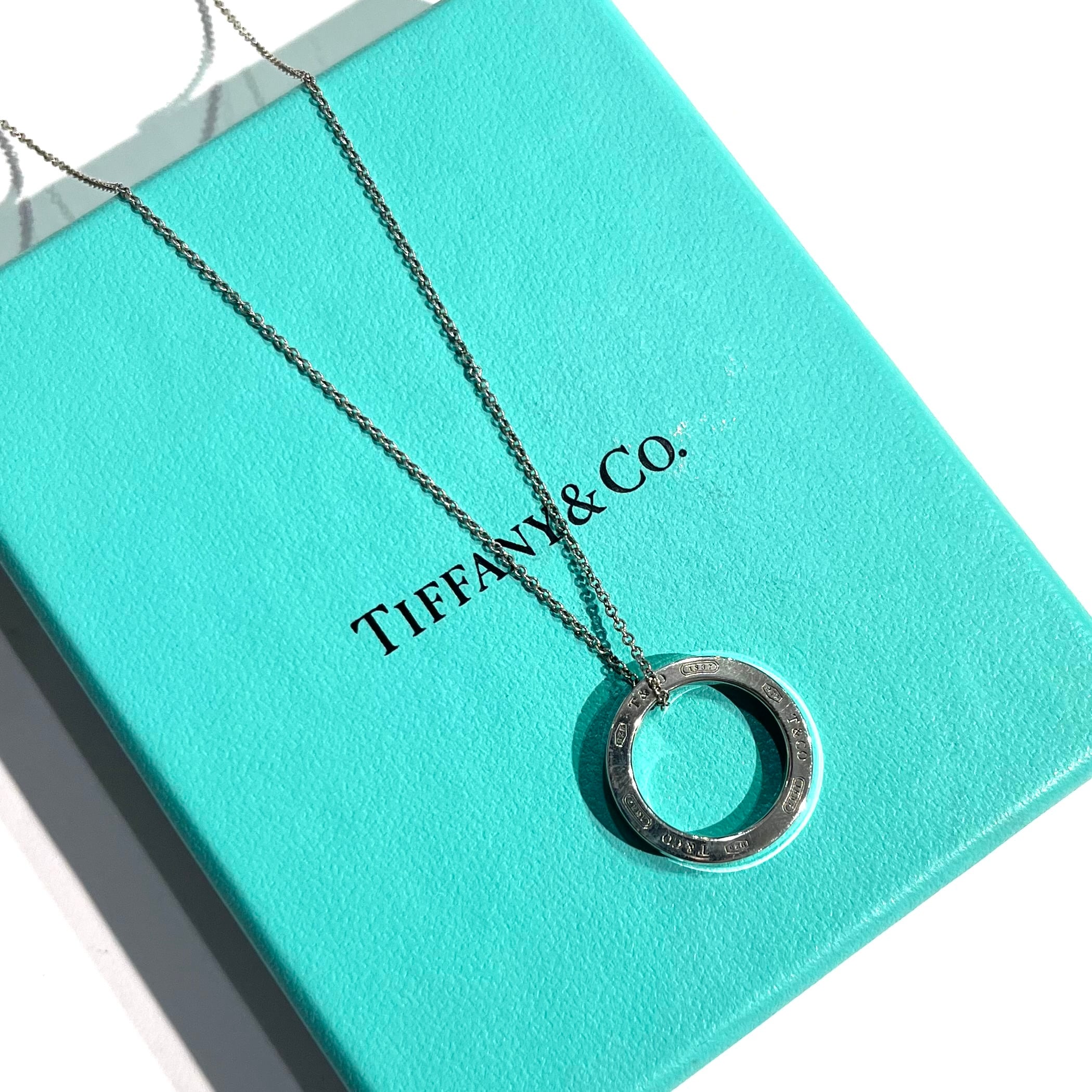 TIFFANY&CO.】T2023 TIFFANY &CO サークルリングネックレスシルバー925