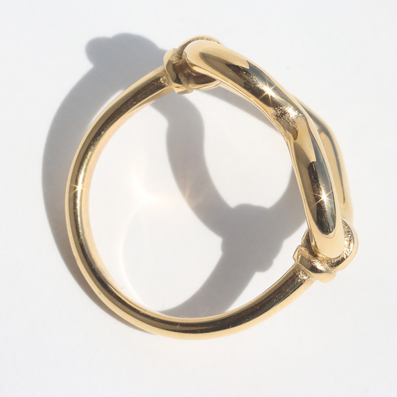 【ネコポス便】リング シンプルハートリング ハート ゴールド 11号 14号 16号 シンプル 金属アレルギー サージカルステンレス　2226