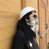 ROBIN FACEMASK /チェック イエローブルー