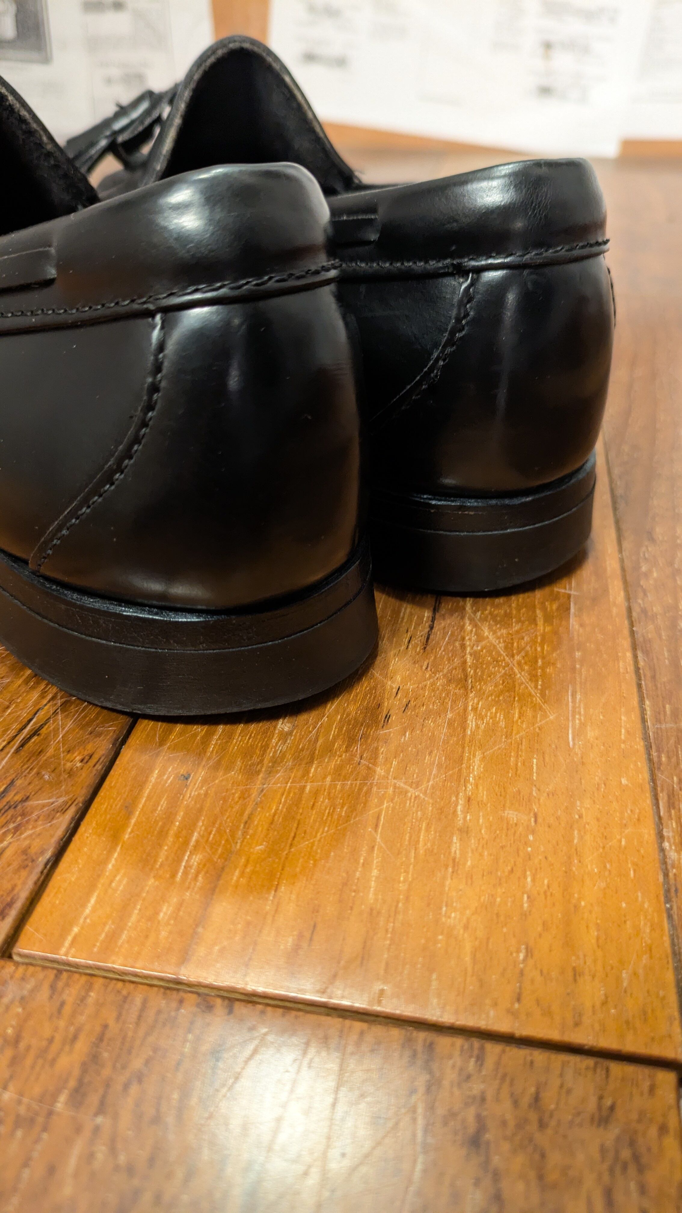 Vintage LLBEAN Quilt Tassel LOAFER LeatherShoes USA ビンテージ