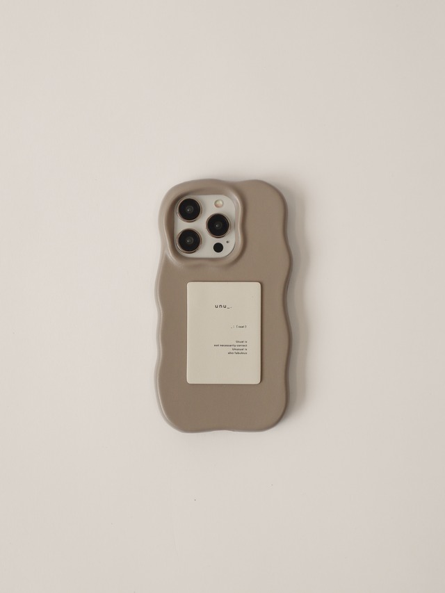 melty leather（tag/beige）