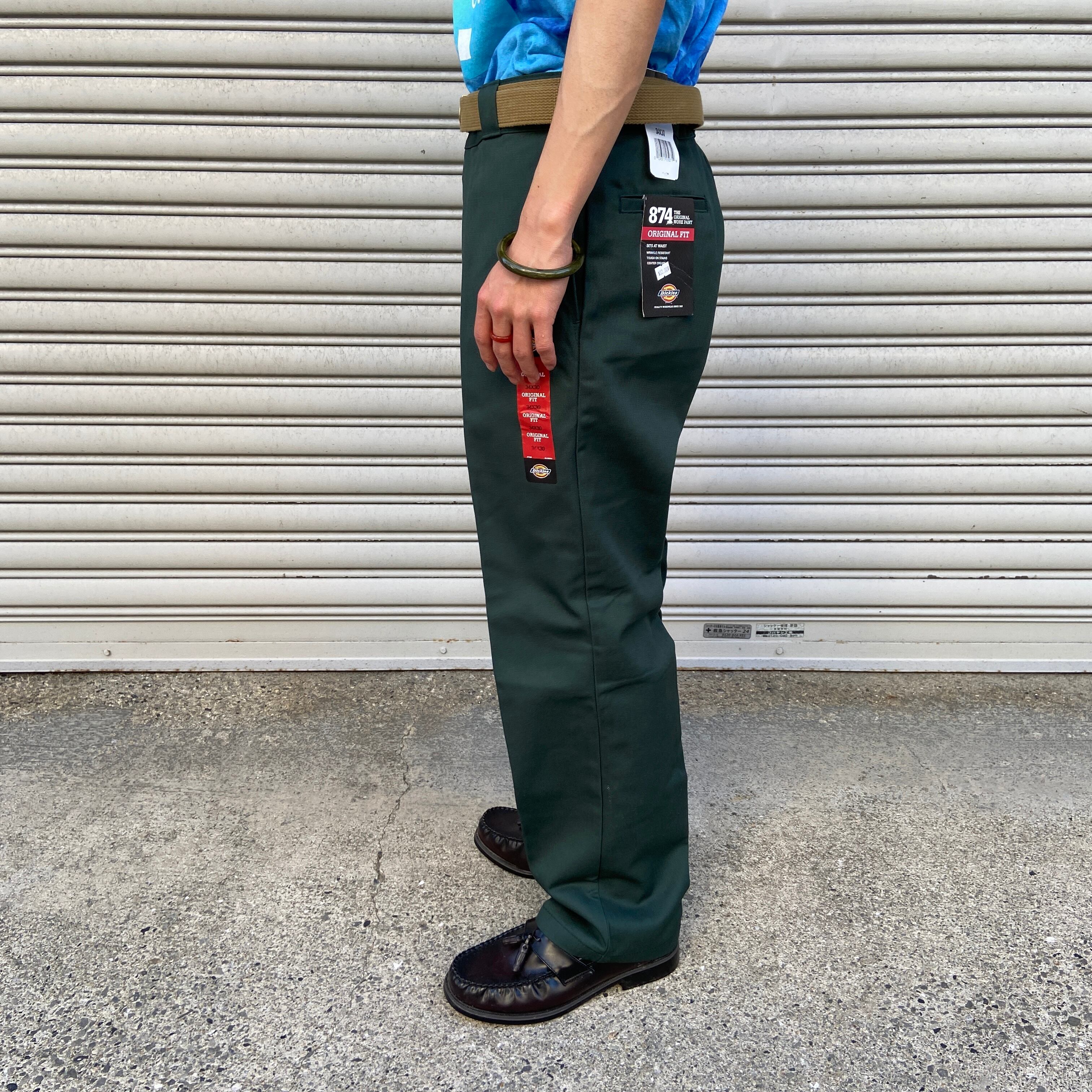 『送料無料』新品未使用品　Dickies 874ワークパンツ　ハンターグリーン　W34L30 | 古着屋 Uan powered by BASE