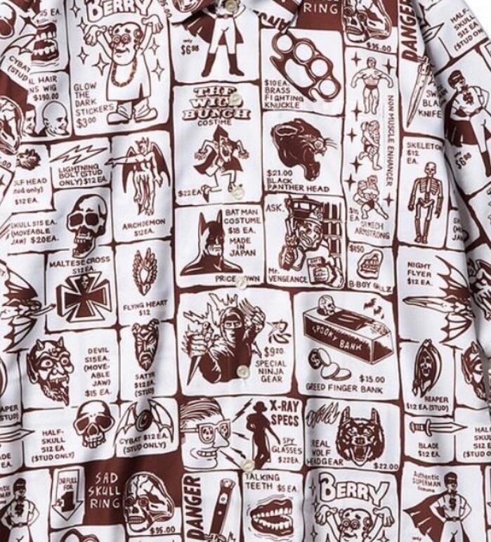 Softmachine】ソフトマシーン ZINE AD SHIRTS L/S (BROWN) メンズ長袖
