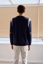 GOXO ゴーエックスオー フックスライスショルダーメッシュマンツーマン ブルー