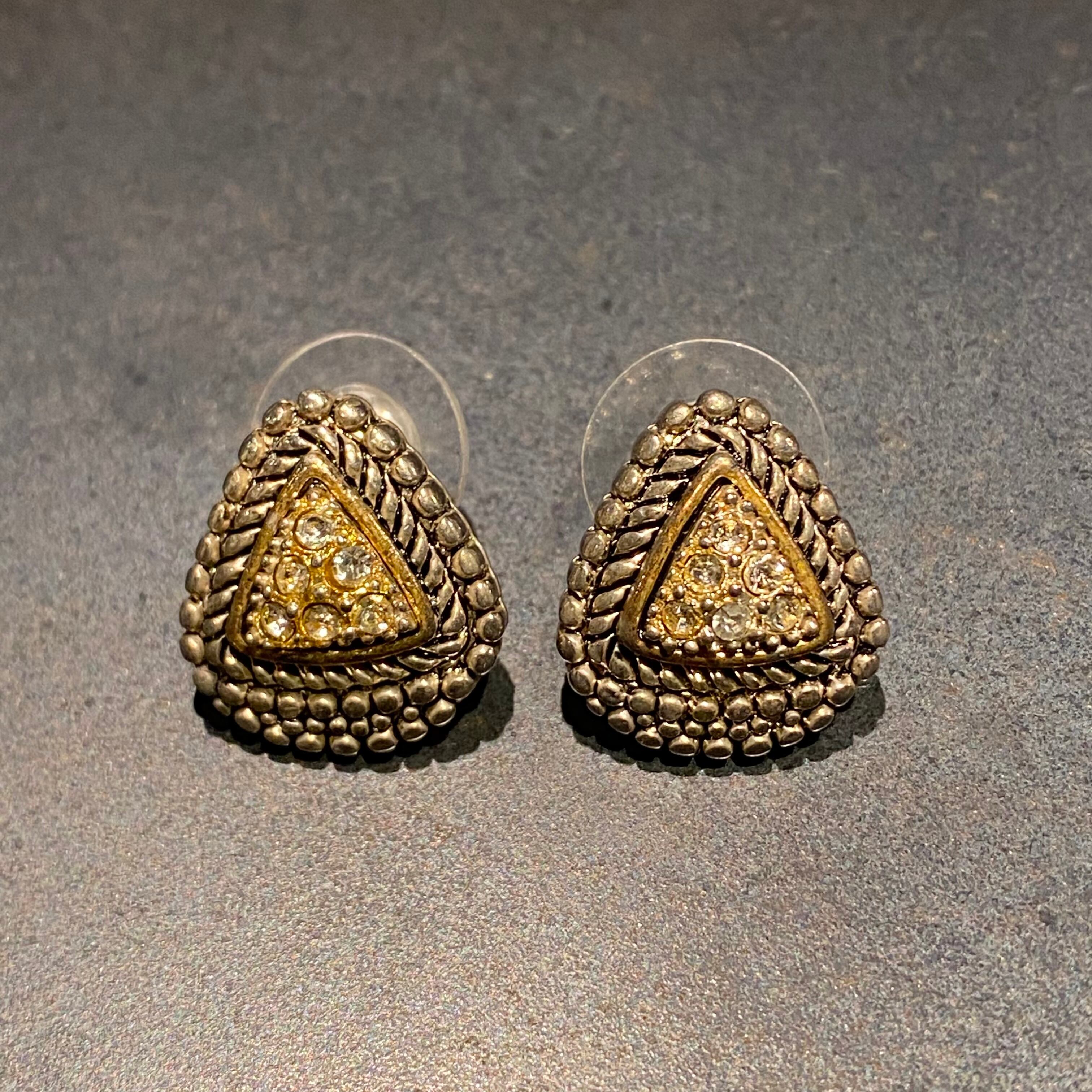 SILVER925 HOLLOW HOOP DESIGN EARRINGS/シルバー/ピアス