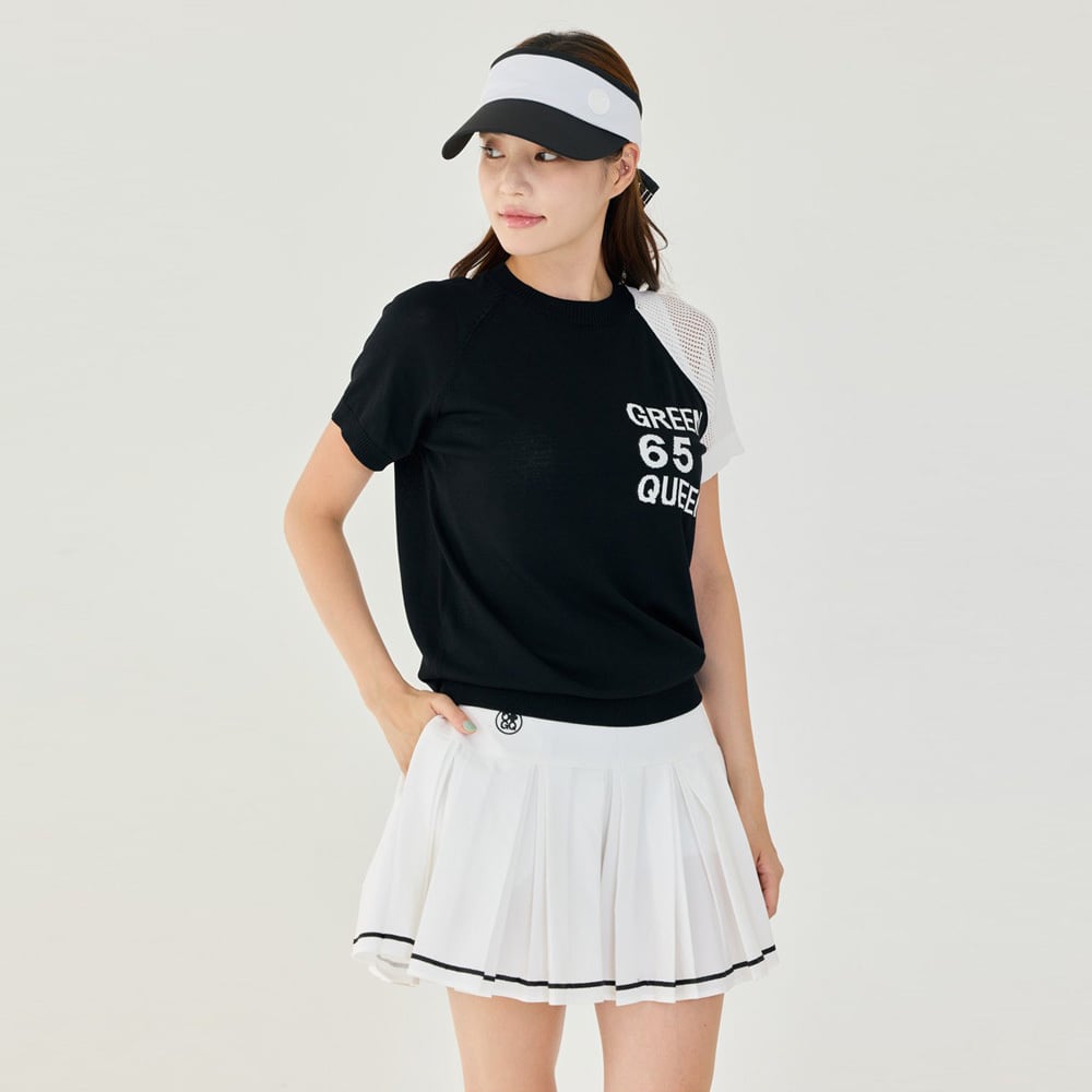 G/QUEENウエストラインレタリングプリーツ ゴルフスカート | Festa Golf