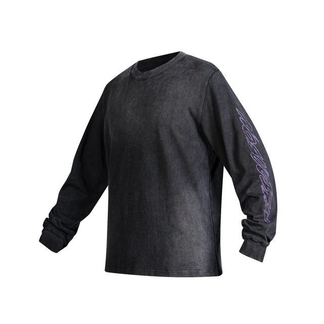NOSUCISM 2026 AW 塩縮加工ヴィンテージ 10周年グラフィック ロングスリーブ Tシャツ