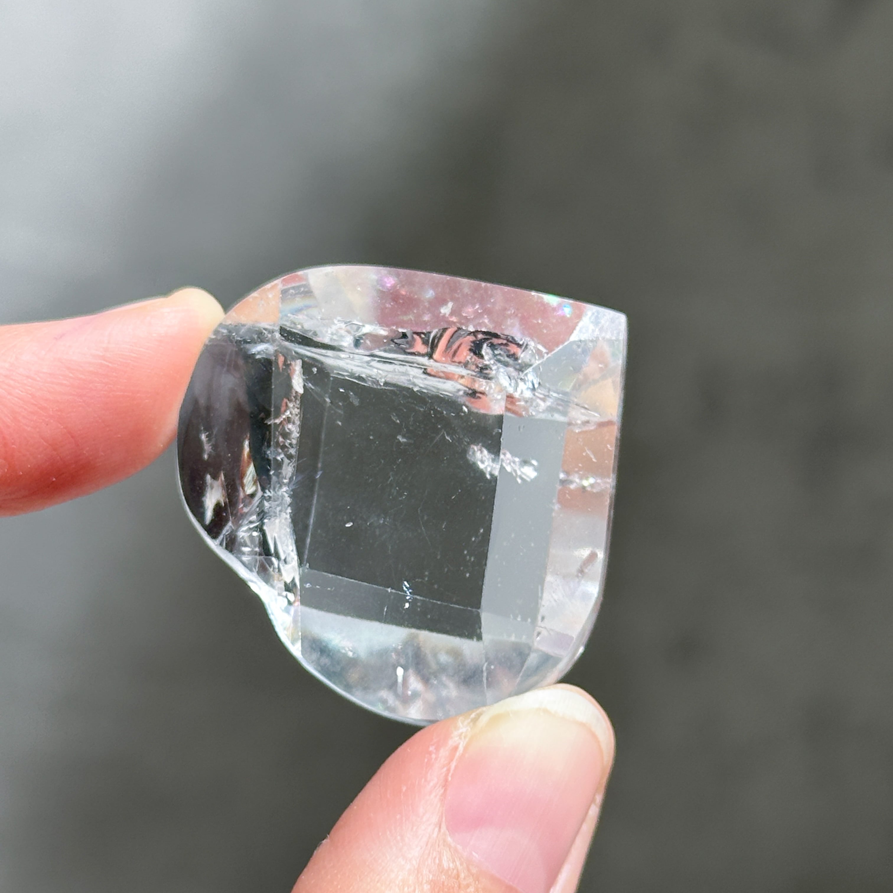 バイーア産レムリアンクォーツファセットハート03◇ Lemurian Quartz