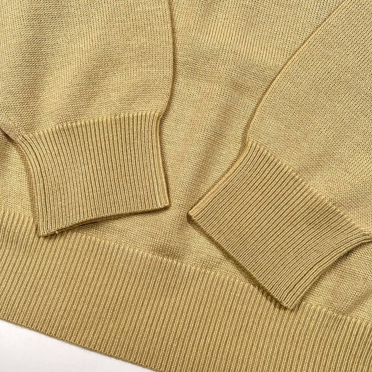 Crocodile クロコダイル Vネック ニット セーター サイズ LL /メンズ/ベージュ系