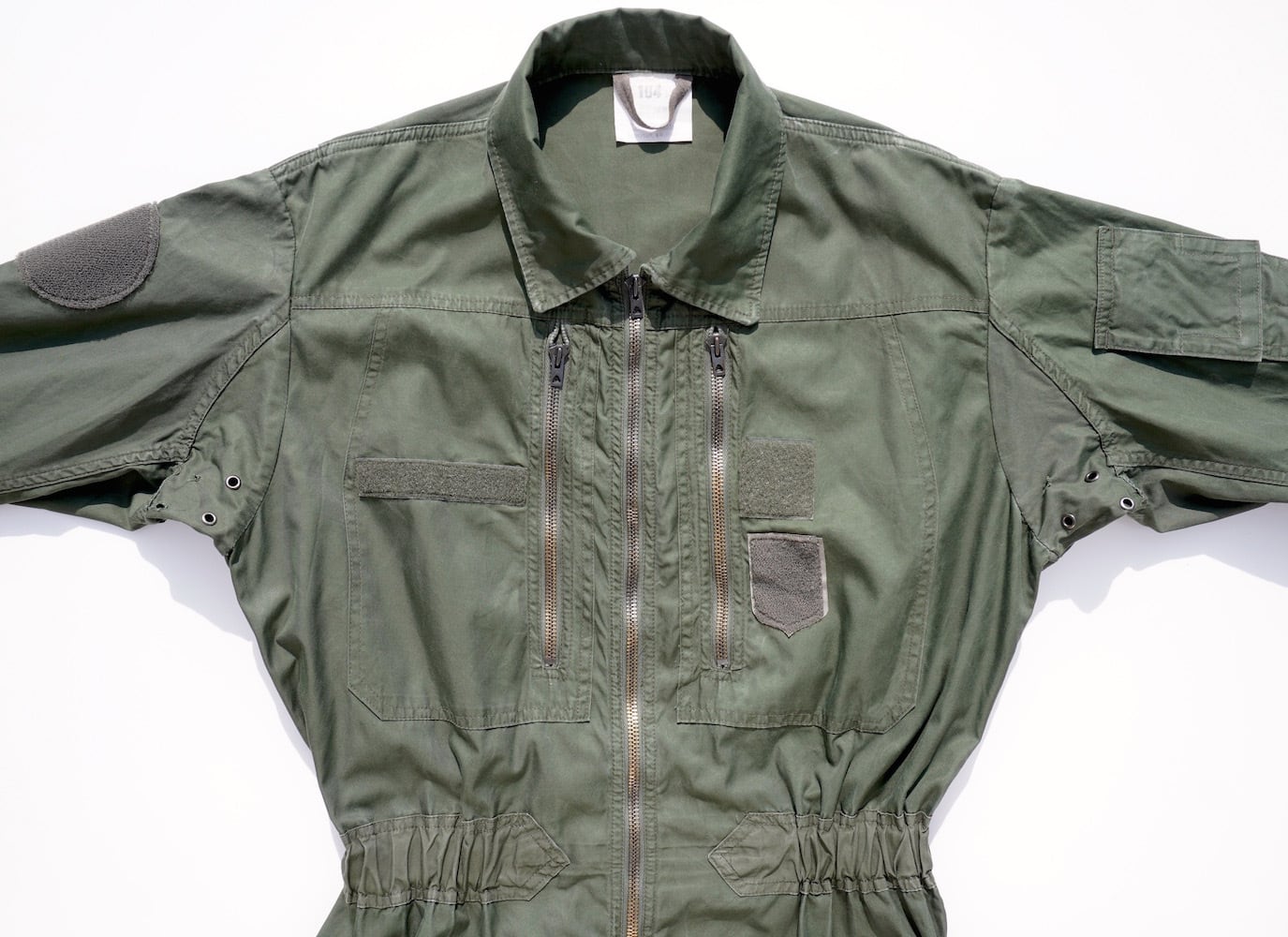 1980's [FRENCH AIR FORCE] フライトスーツ オリーブ 実寸(men's L程度