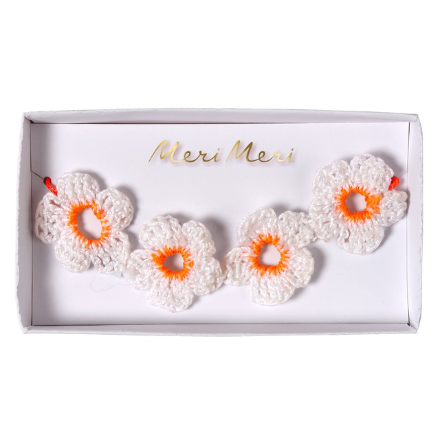 Meri Meri -Crochet Flower Bracelet-